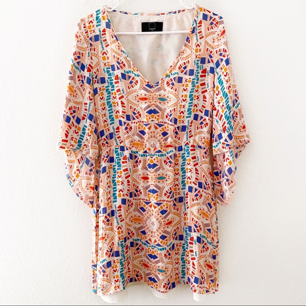 Dolce Vita | Silk V Neck Flutter Sleeve Dress